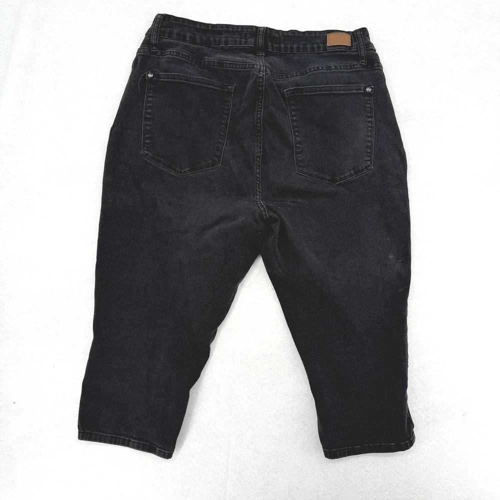Judy Blue Black‎ Capri Fit Stretch Denim Jeans 18W JB88239 Womens Plus Size